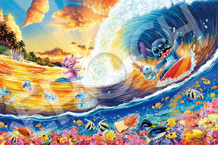 楽天市場】ジグソーパズル Stitch -Sunset Surfing-（リロ