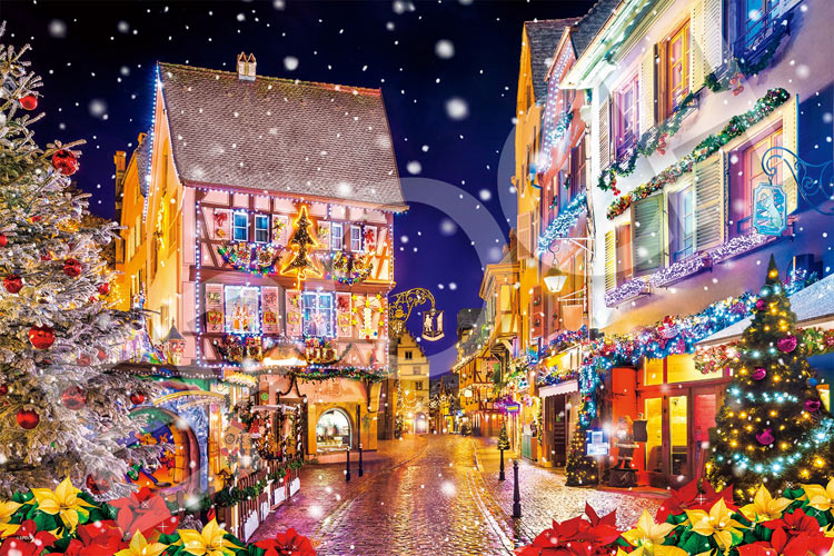 楽天市場】ジグソーパズル クリスマス イン コルマール