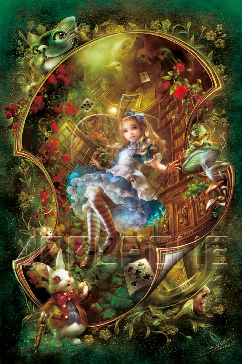 限定⭐️SHU アリスメモリーズ　シリアルナンバー付き　絵画 サイン付き　額縁付き 限定⭐️SHU アリスメモリーズ シリアルナンバー付き 絵画