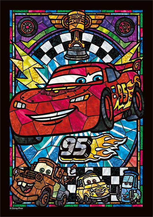 楽天市場 Ten Dsg266 956 ディズニー ライトニング マックィーン ステンドグラス カーズ 266ピース ステンド アートジグソーパズル ジグソークラブ楽天市場店