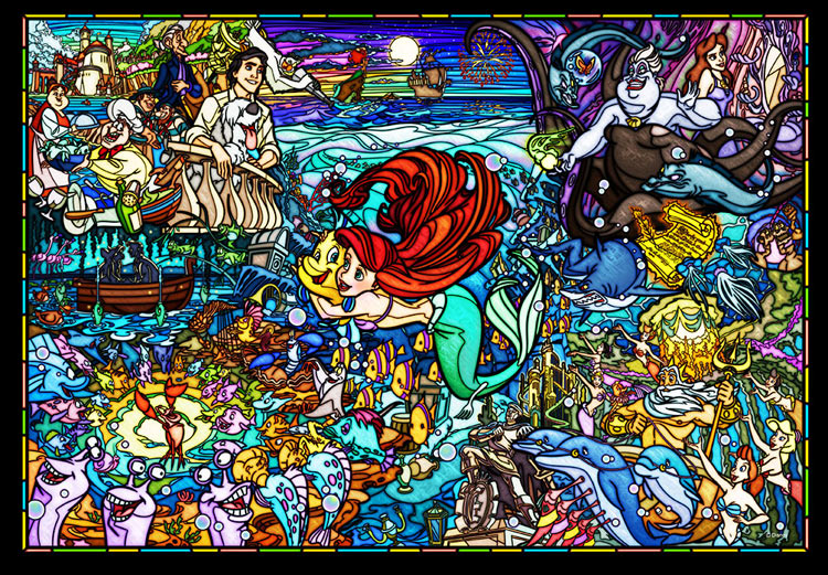 楽天市場 Ten Dsg500 485 ディズニー リトル マーメイド ストーリー ステンドグラス リトル マーメイド 500ピース パズル Puzzle ギフト 誕生日 プレゼント ジグソーパズルジャパン