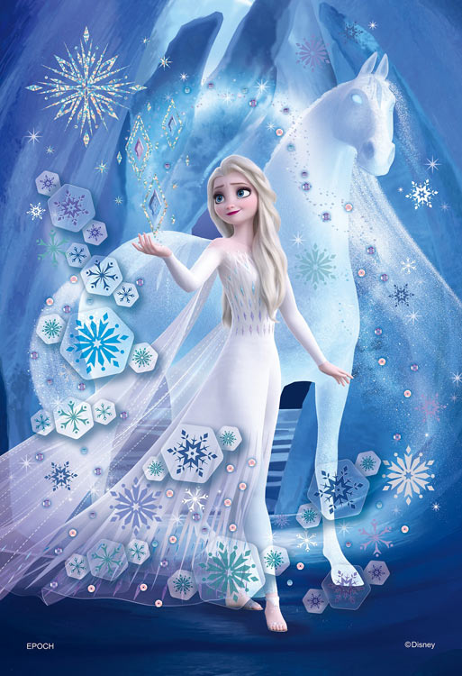 ジグソーパズル Elsa -Snow Queen- (エルサ -スノー クイーン-) (アナと雪の女王) 300ピース エポック社 EPO-73-304 パズル デコレーション パズデコ Puzzle Decoration 布パズル ギフト プレゼント画像