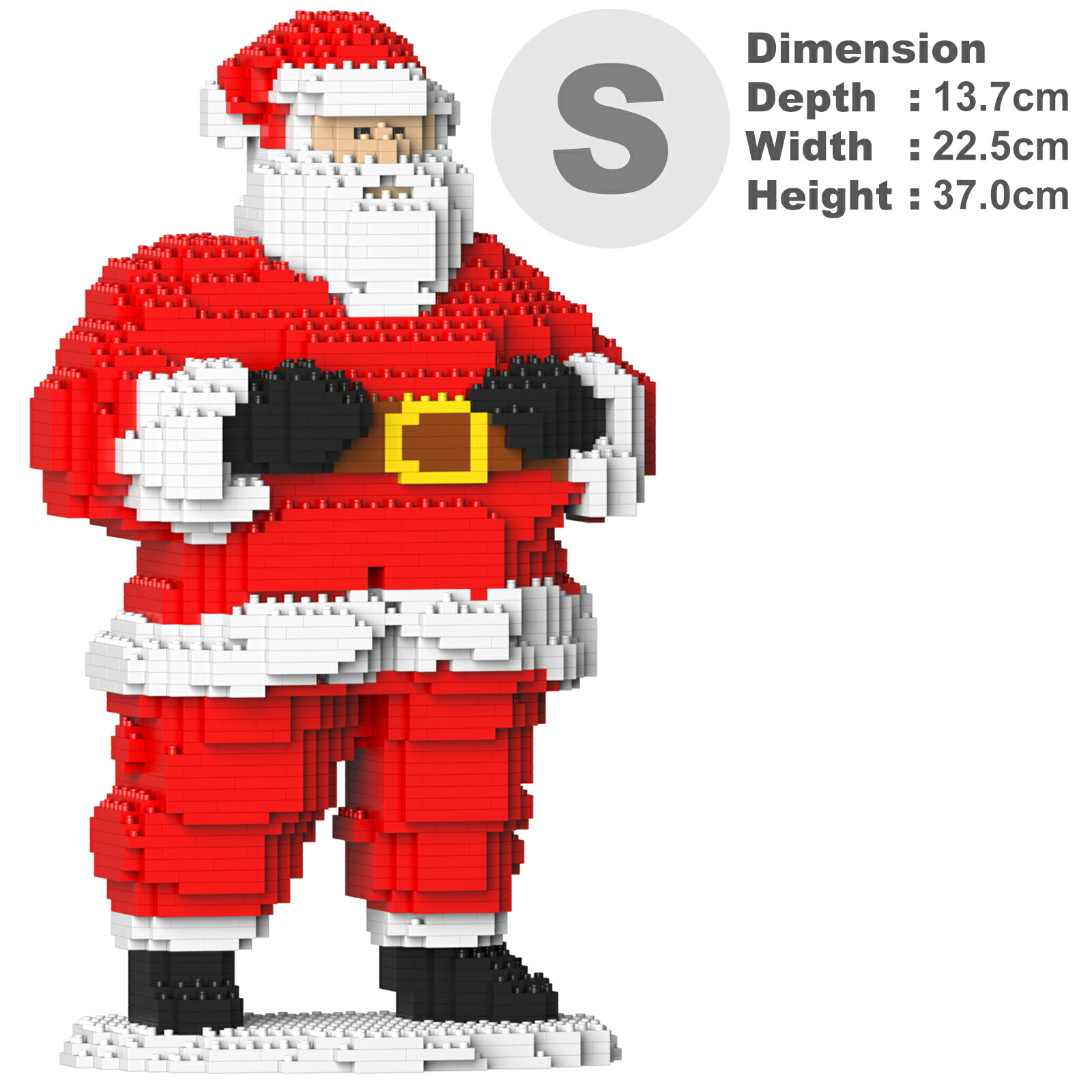 ジェッカブロック　ジャックラッセルテリア組立完成品(クリスマス帽子付き) JEKCAブロック ジャック・ラッセル・テリア（完成品） - メルカリ