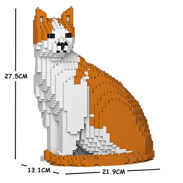 JEKCA ジェッカブロック 茶白ねこ 10S-M03 Sculptor