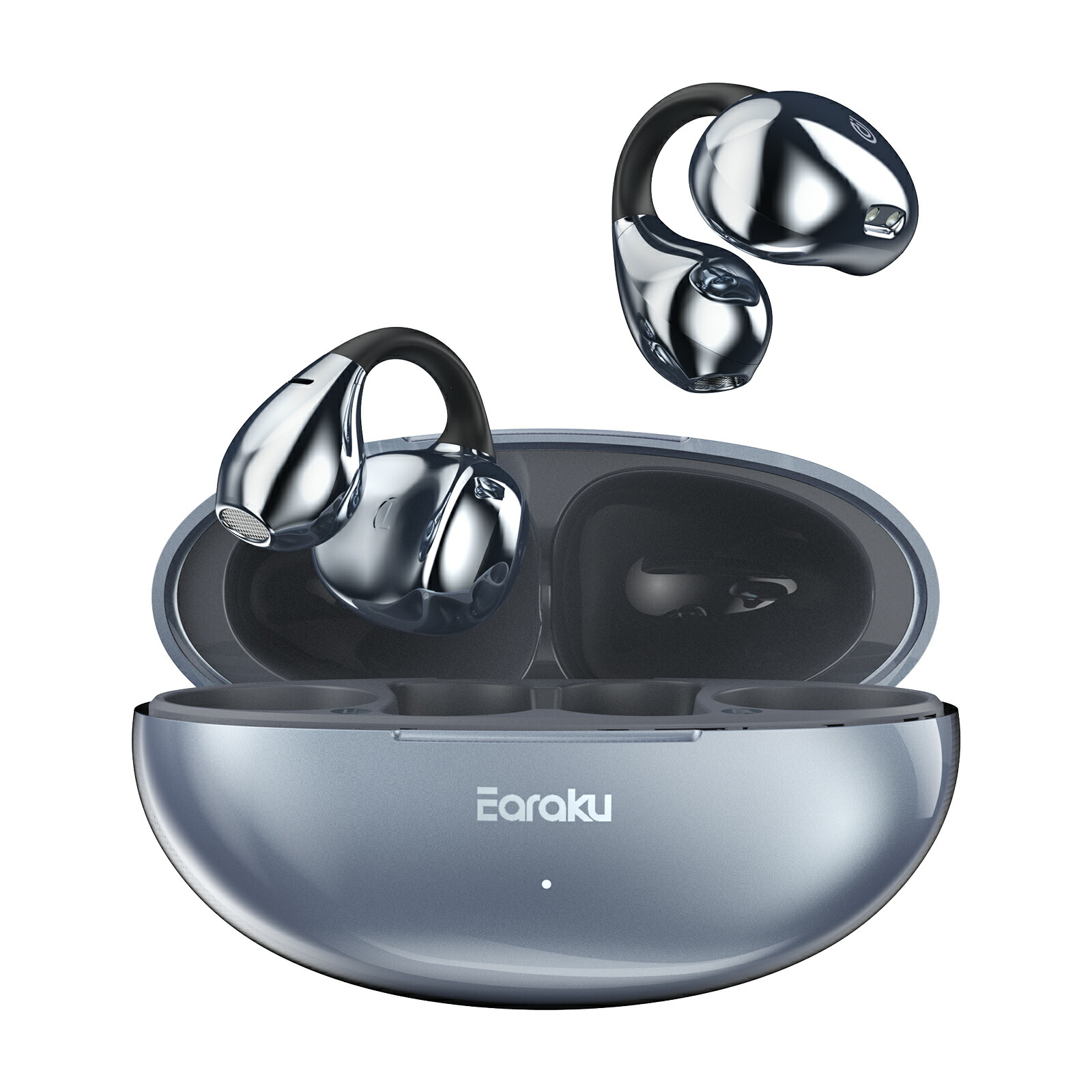 ★お買い上げ特売＋ポイント5倍！★ 2台接続＆音質至上主義 イヤーカフ イヤホン OWS イヤホン Bluetooth イヤホン 日本語音声ガイド超軽量 片耳5.3g 空気伝導 ワイヤレスイヤホン bluetooth 5.3 骨伝導イヤホン 耳掛け イヤホン 骨伝導 最短当日出荷｜JennyDesse