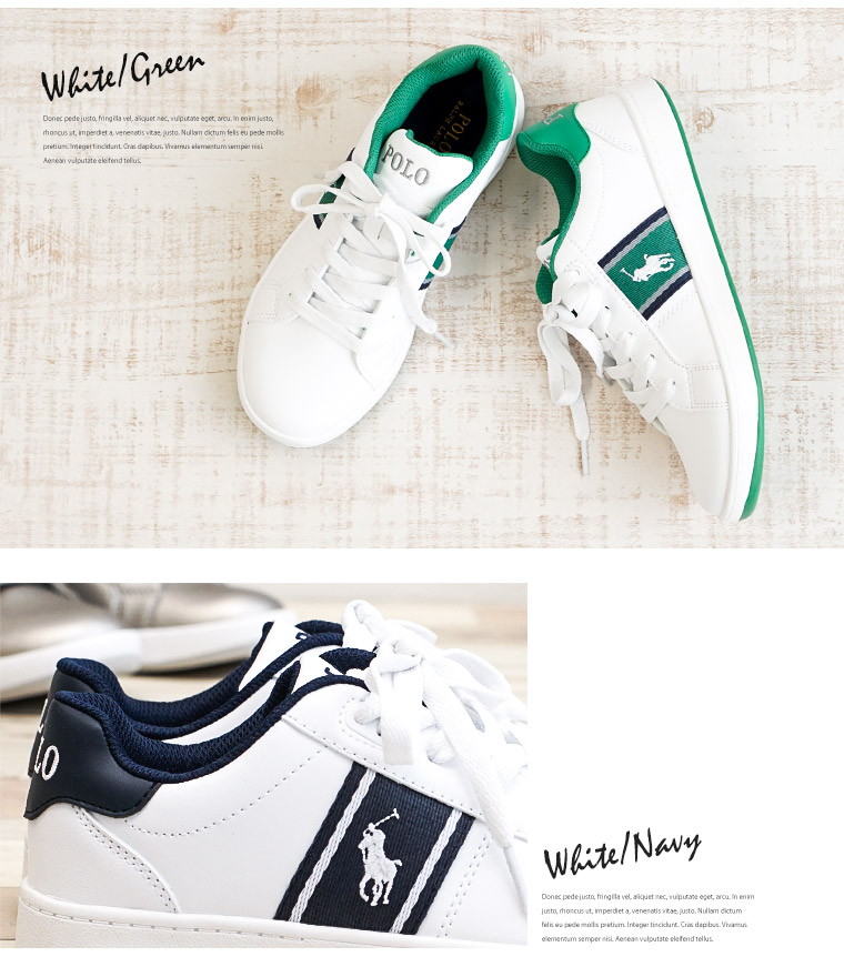 安い Polo Ralph Lauren Quigley ローカットスニーカー ジュニア 女の子 カジュアル 男の子 歩きやすい 履きやすい 痛くない 蒸れにくい 軽量 軽い 小学生 中学生 通学 子供靴 小さいサイズ シンプル ブランド シルバー 白 ホワイト 格安即決