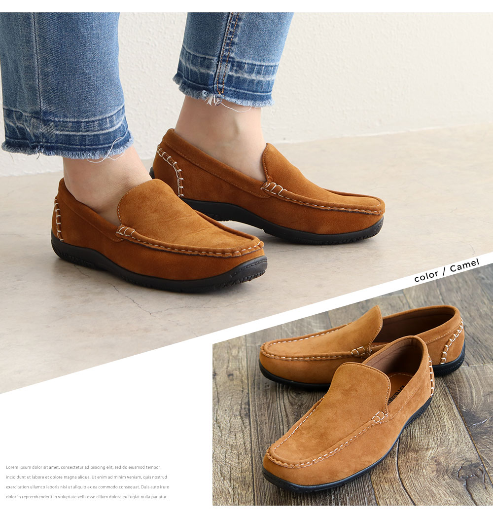 市場 Brazylian ドライビングシューズ デニム スエード メンズ モカシンシューズ デッキシューズ ローファー ユニセックス スリッポン レディース ヴァンプ