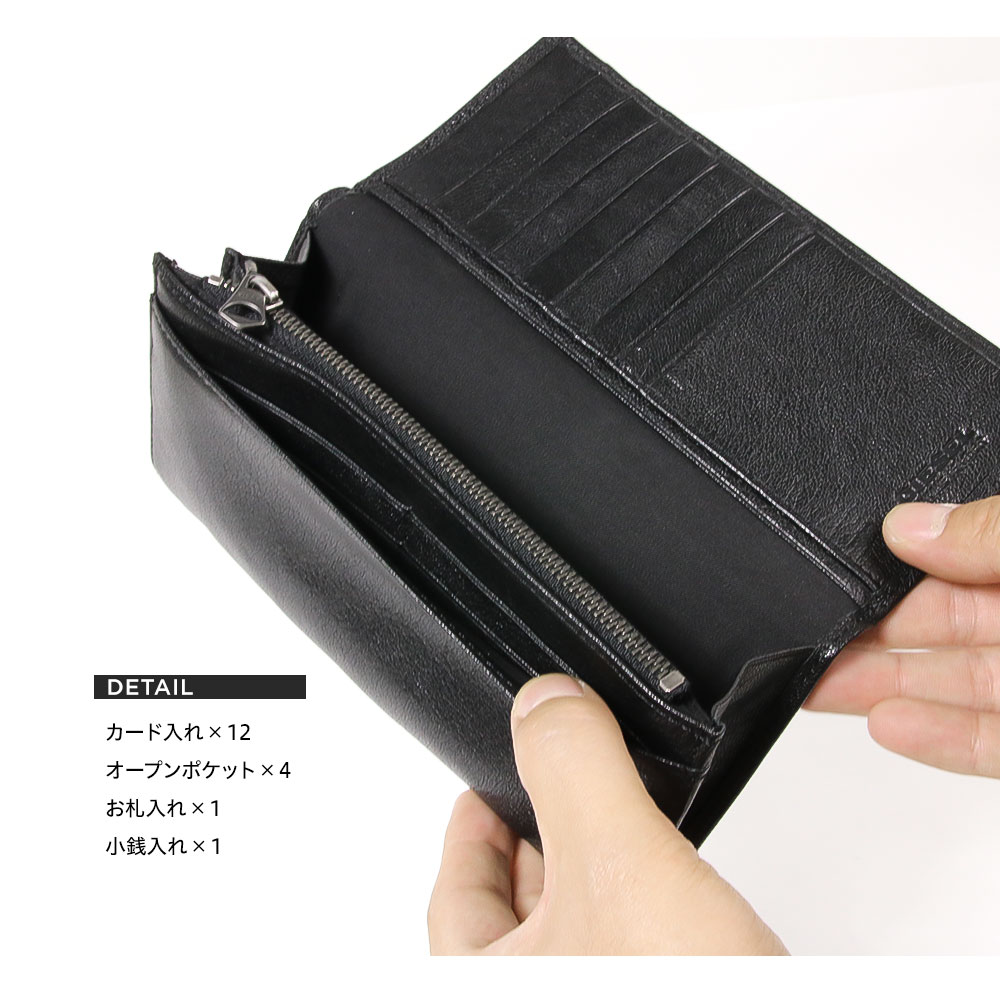 ディーゼル 財布 メンズ 本革 長財布 ブランド Diesel かぶせ フラップ 小銭入れ カード 収納 ブラック 羊革 ブラック 黒 レザー 誕生日 クリスマス 父の日 プレゼント ギフト 24 A Day X 送料無料 Mydrap Com