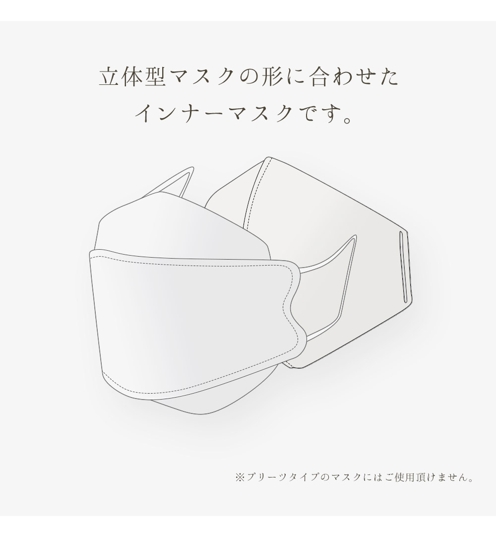 純国産シルクインナー立体マスク用肌に優しい美肌保湿洗える敏感肌肌荒れニキビマスク荒れ対策絹インナーマスクダイヤモンド型くちばし型二重マスク普通小さめUVカットウレタン防塵花粉飛沫メンズレディースホワイト日本製3d立体吸水速乾