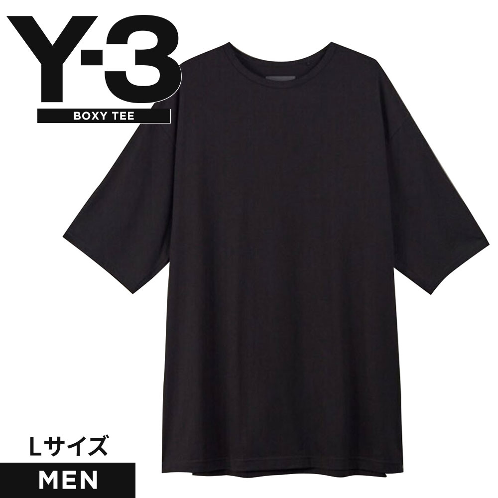 ワイスリー y-3 tシャツ 半袖 BOXY TEE H44790 クルーネック カットソー メンズ ロゴ ワンポイント 綿100 半袖tシャツ ティーシャツ トップス スポーツ カジュアル アウトドア キャンプ 春 夏 秋 黒 ブラック ボクシーティー ヨウジヤマモト Y-3 BOXY TEE アディダス adidas ad-h44790.jpg