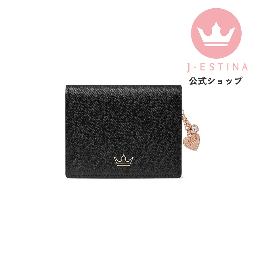 ブランド TRUEDY ハートチャーム 二つ折り スリム 財布 パーティー 結婚式 お呼ばれ プレゼント 普段使い 百貨店 ご褒美 財布｜J・ESTINA