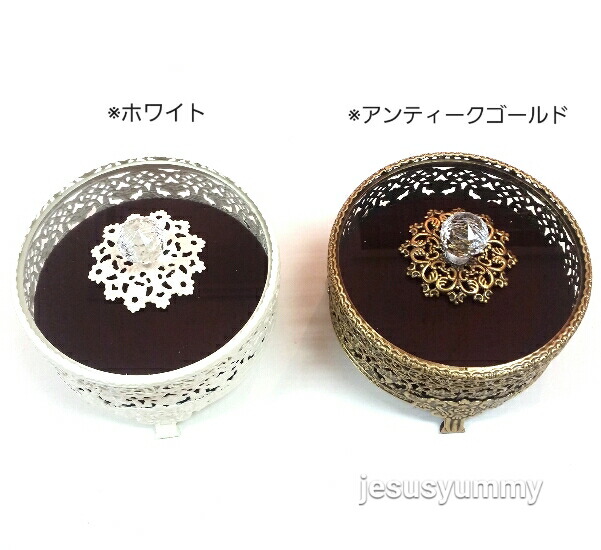 【新品】ELEMICA 薔薇　家具調ジュエリー宝石箱　オルゴール　アンティーク 新品】ELEMICA 薔薇 家具調ジュエリー宝石箱 オルゴール