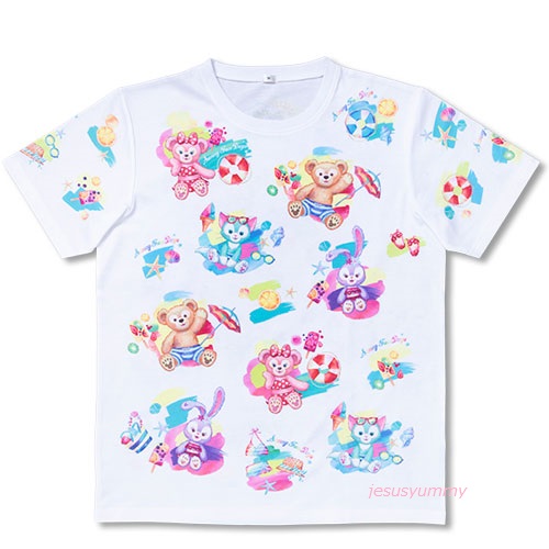 楽天市場 ダッフィーのサニーファン Tシャツ ユニセックス S M L Ll 白 19 サマー Duffy Friends 東京ディズニーシー限定 ディズニーリゾート Disney ｊｅｓｕｓ ｙｕｍｍｙ