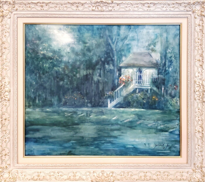 楽天市場】絵画 原画 「雨上がりを待つ窓辺」 水彩/パステル F6