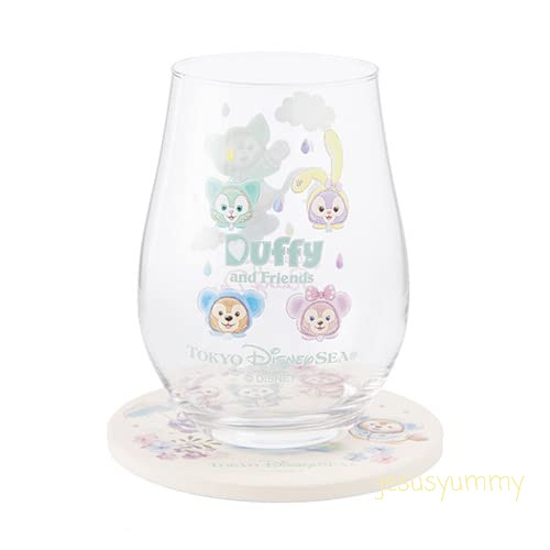 ダッフィー フレンズのビューティフル グラス ジェラトーニ コースター レイニーデイズ