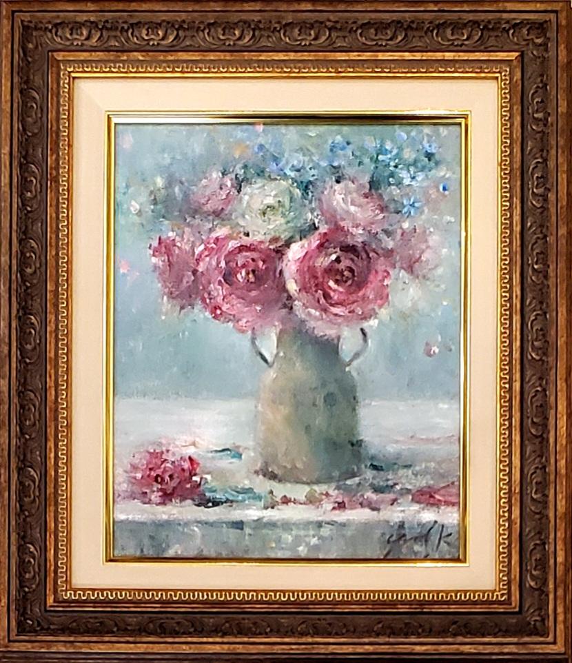 22×27㎝「部屋の中　８」油彩画・原画・F3 22×27㎝「部屋の中 8」油彩画・原画・F3