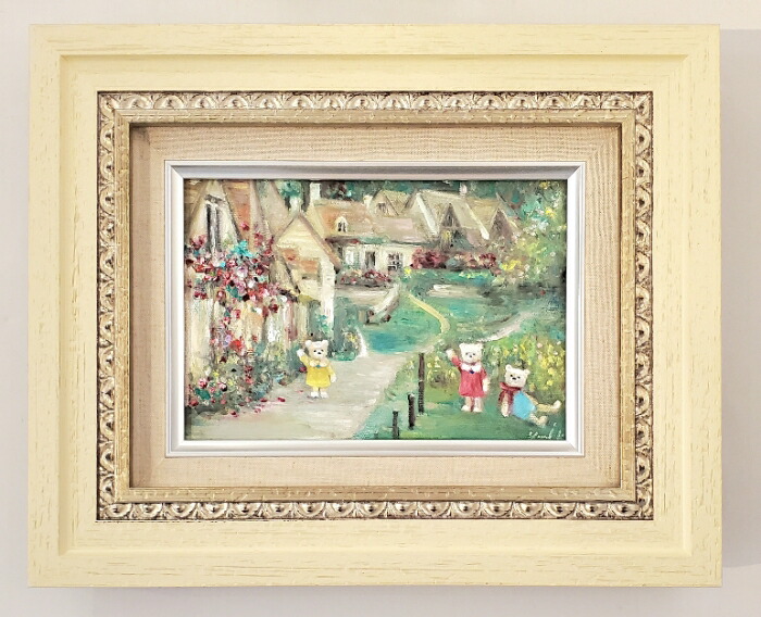 インテリア　テディベア絵画　顔料インク 楽天市場】イーヨー IKEBANA 20×20×2.7cm 一輪挿し アートパネル
