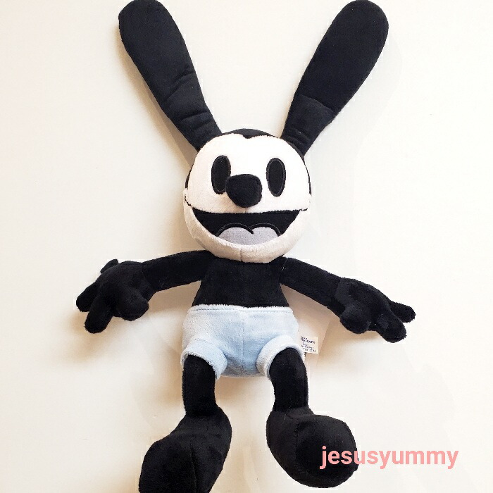 ◆◆ディズニー オズワルド ぬいぐるみ 110周年 ウォルト・ディズニー展限定 真鍮プレート モノクロ オズワルド 真鍮プレート ウォルト・ディズニー展 110周年