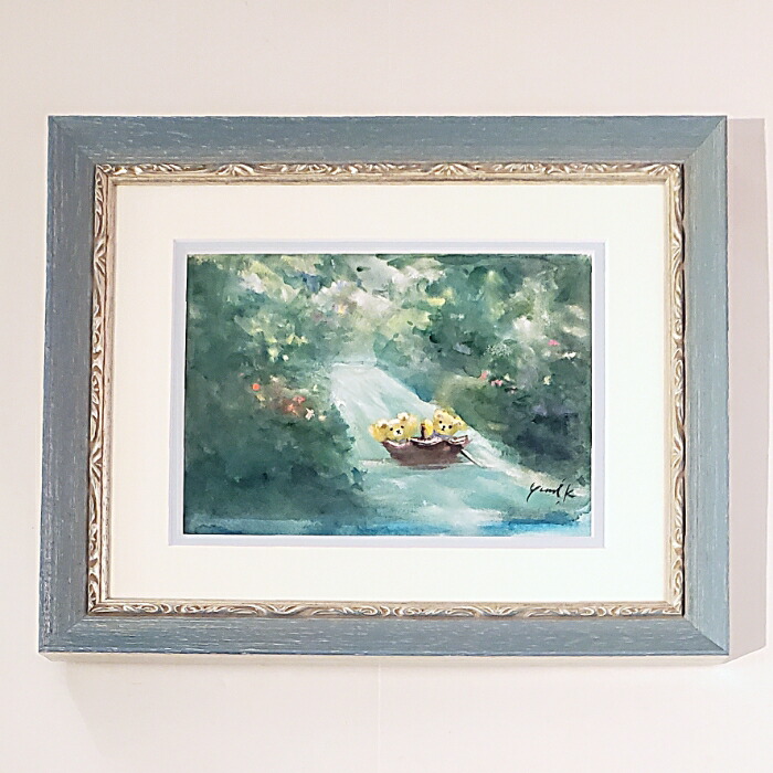 楽天市場】絵画 「クマ達のビューティフルライフ」 油彩画 油絵 原画