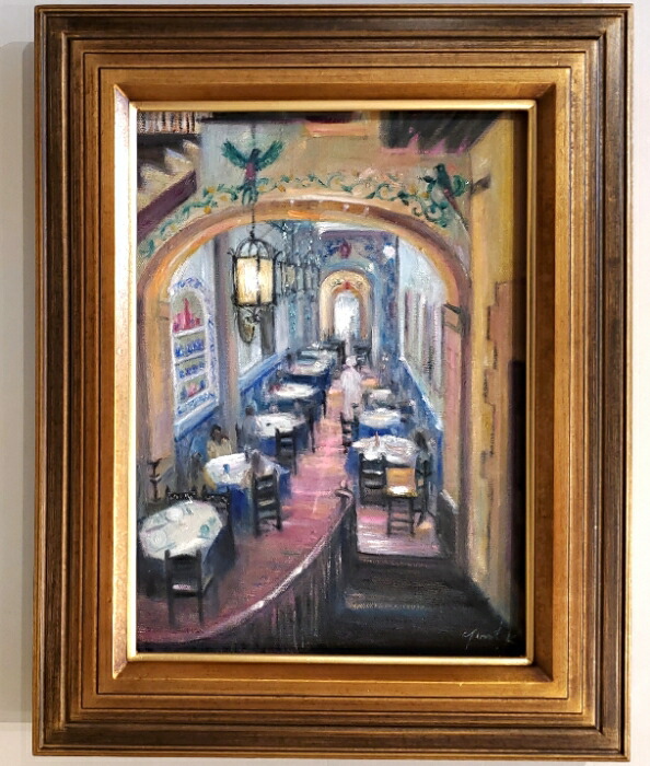 楽天市場】絵画 「ポプラの樹の下で」 油彩画 油絵 原画 風景画