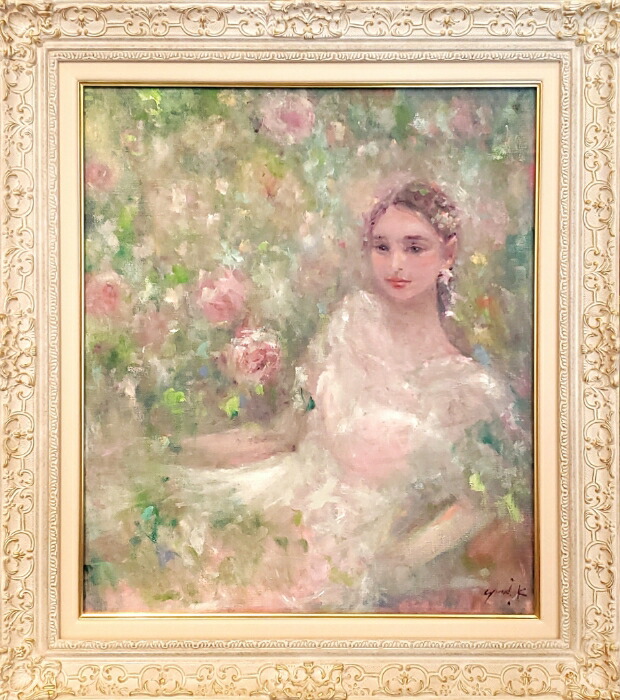 春画  アンティーク  絵画 楽天市場】絵画 原画 「OSTARA ～ 春の女神」 水彩/パステル F6