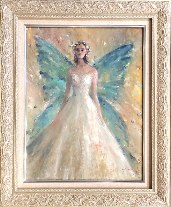 油絵、油彩画、美人画、人物画、天使、妖精、細密描写、F0作品 油絵、油彩画、美人画、人物画、天使、妖精、細密描写、F0作品