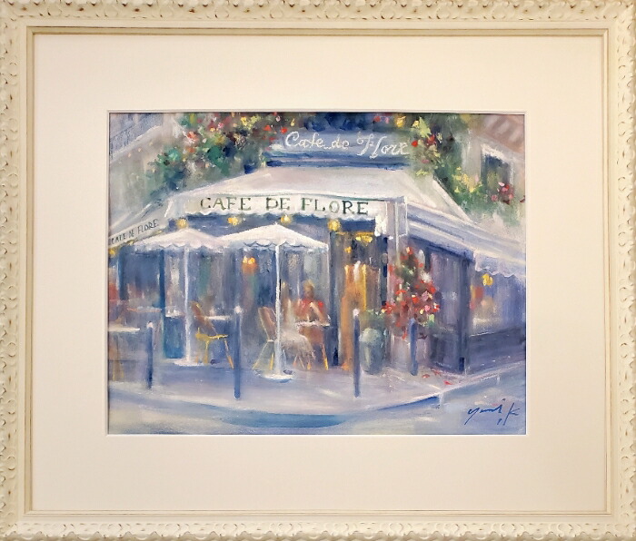 楽天市場】絵画 「赤と青の白い街」 油彩画 油絵 原画 風景画