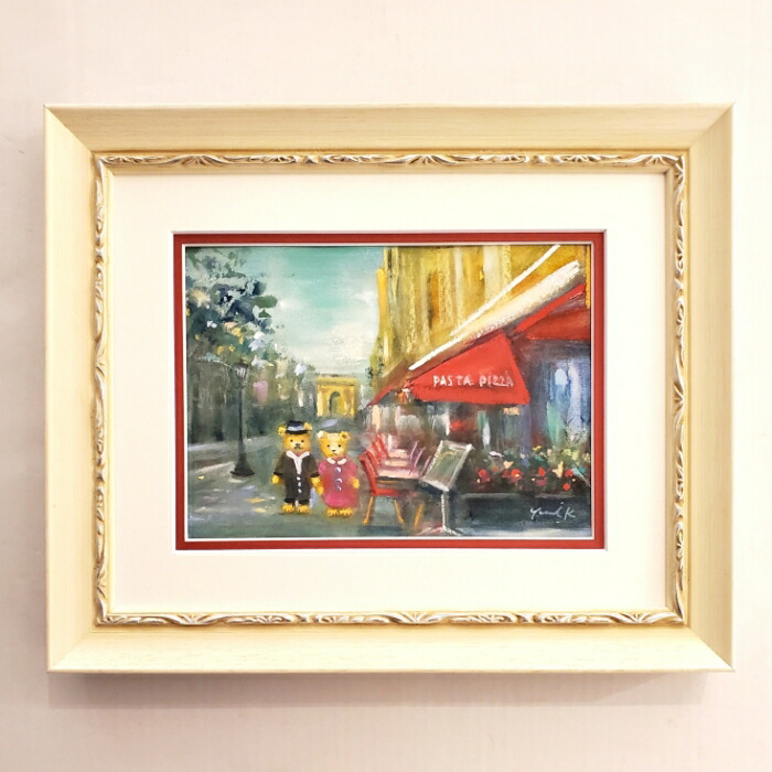 楽天市場】「パリの街角」海外作家 F6サイズ油彩画（油絵）外国