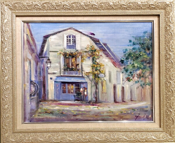 楽天市場】絵画 「約束のPM1:00」 油彩画 油絵 原画 風景画 パリ F10