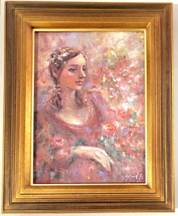 楽天市場】絵画 「抱擁」 油彩画 油絵 原画 人物画 F10 女神