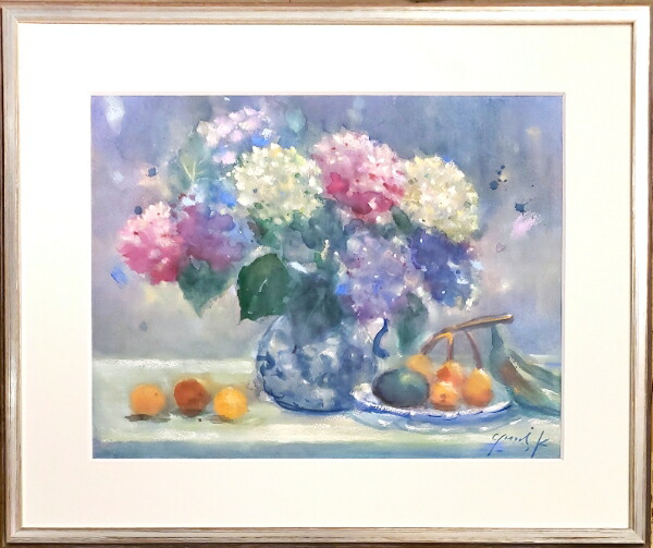 楽天市場】絵画 原画 「静かなる情熱」 水彩/パステル F6