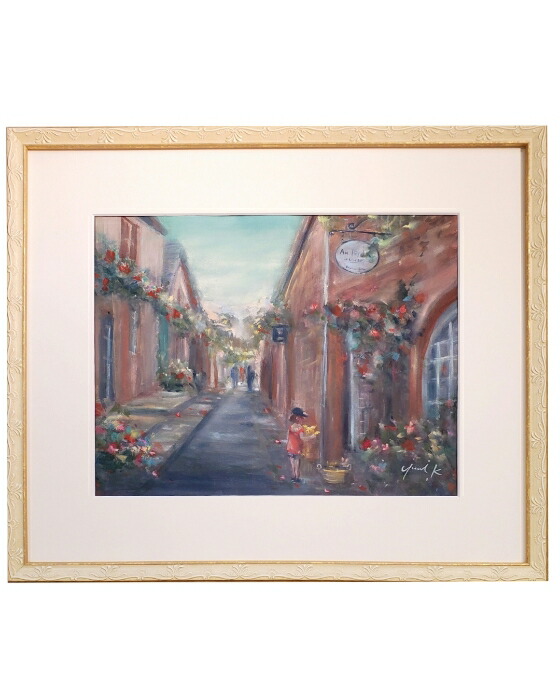 楽天市場】絵画 「ワイン畑へ続く径」 油彩画 油絵 原画 風景画 P6