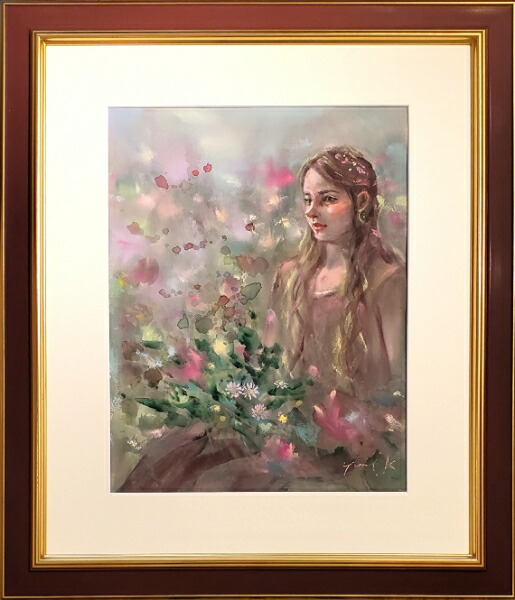 楽天市場】絵画 原画 「Eve」 水彩/パステル 53×36cm 大全紙