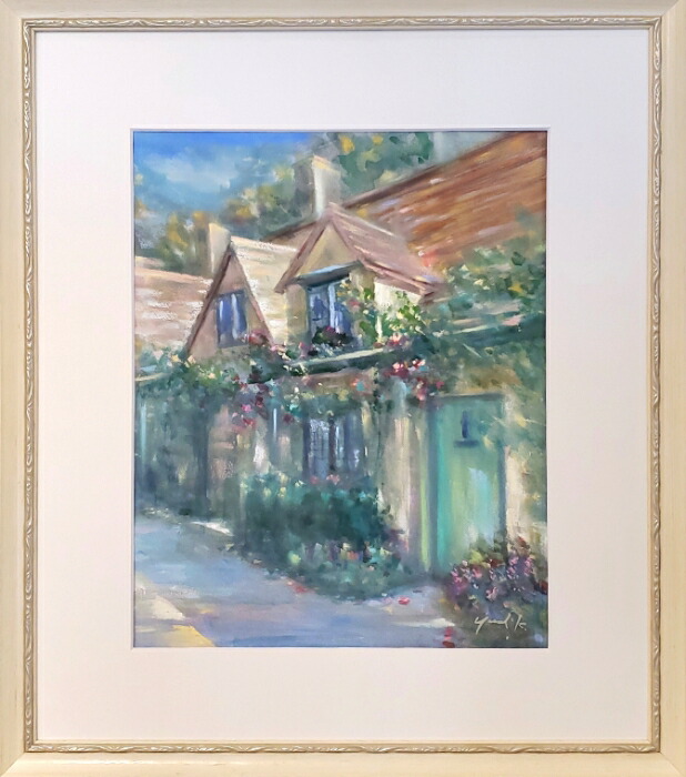 楽天市場】絵画 原画 「White lover白い恋人」 水彩/パステル F6