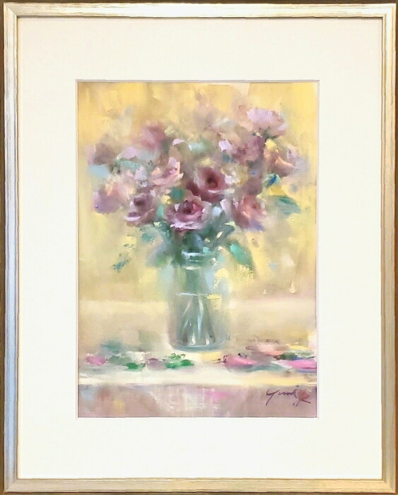 楽天市場】絵画 「Wishing your happiness」 水彩/パステル 原画 F4