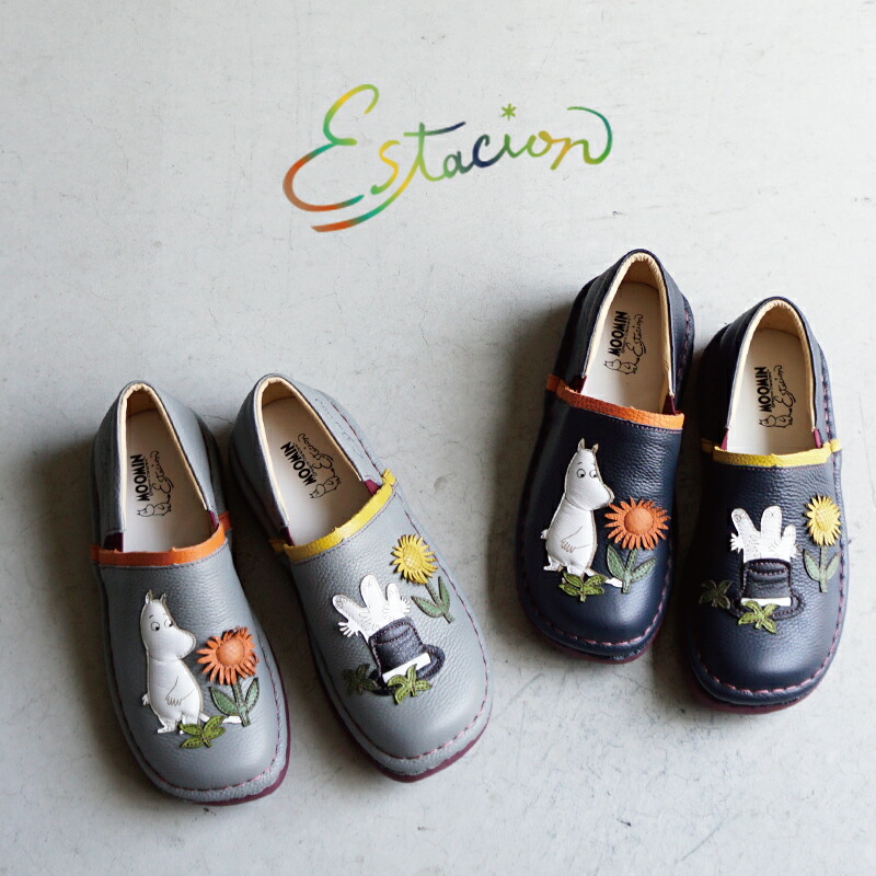 MOOMIN×Estacion　ムーミン×エスタシオンムーミンレザースリッポン　TGE610画像