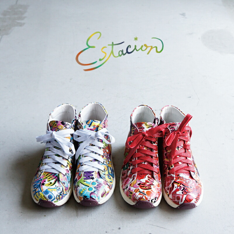 楽天市場】Estacion エスタシオンプリント柄エアサイクルレザー