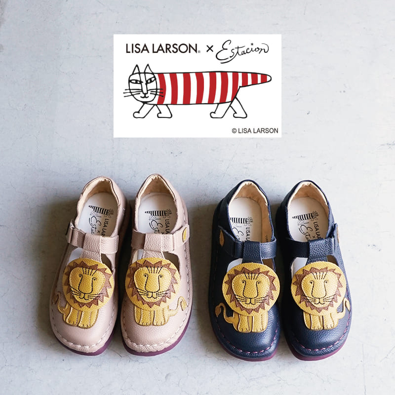 LISALARSON×Estacion リサラーソン×エスタシオンライオンモチーフ本革ストラップシューズ TGE685|Jet-bee