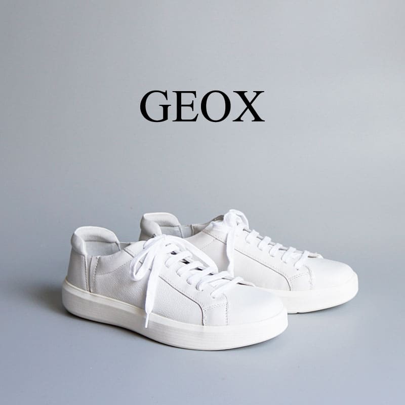 【SALE】30％OFF！スニーカー メンズ レザー レザースニーカー 歩きやすい 疲れにくい 通勤 仕事 きれいめ GEOX ジェオックス U26EAB