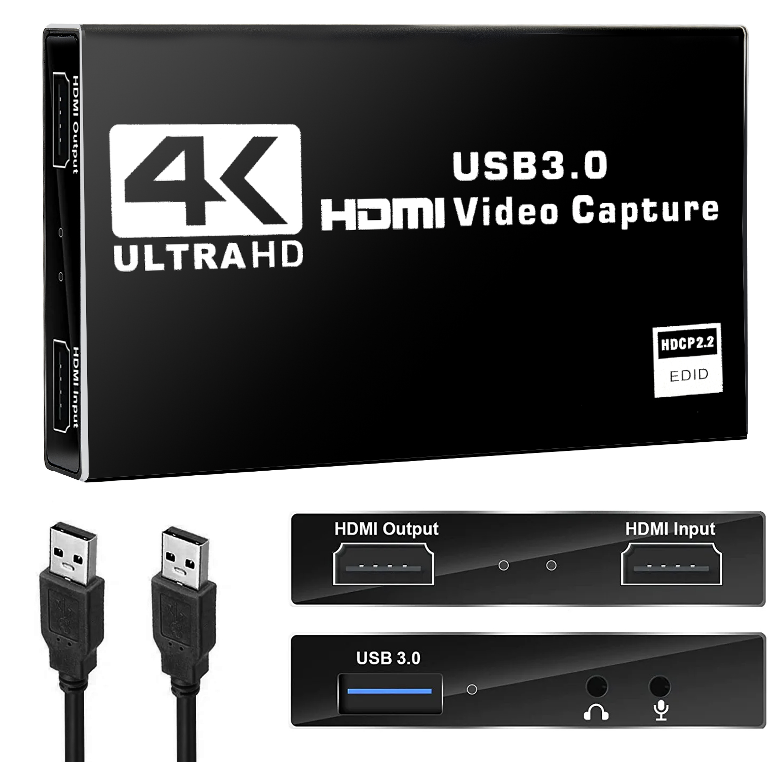 楽天市場】HDMI キャプチャーボード USB3.0 4K 60Hz パススルー 1080p