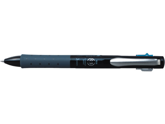 トンボ鉛筆/3色ボールペン リポータースマート 0.5 ブラック軸