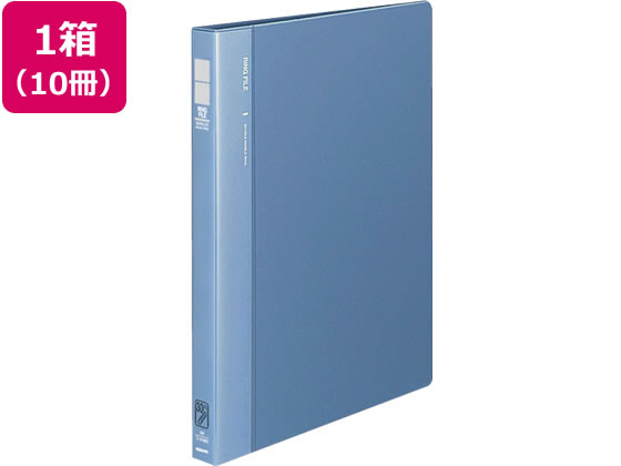 コクヨ リングファイル 30穴 背幅27mm A4タテ 青 10冊 Ａ４ 多穴リングファイル 丸型 Ｄ型 リング式ファイル