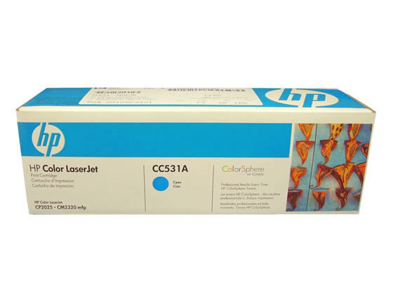【お取り寄せ】HP プリントカートリッジ シアン CC531A ヒューレットパッカード ＨＰシアン インクジェットカートリッジ インクカートリッジ トナー｜JET PRICE