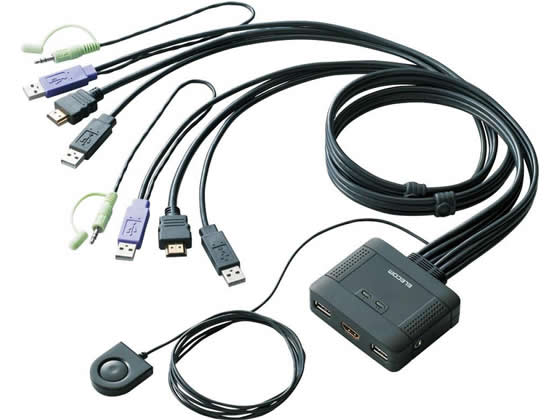 ELECOM KVM-HDHDU2 PC切替器 HDMI(R)対応パソコン切替器 | エレコムダイレクトショップ本店は