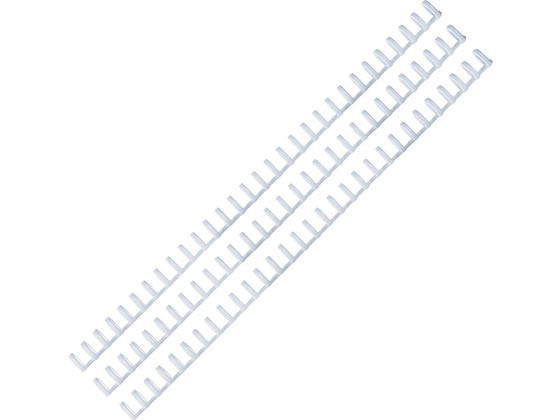 カール/ルーズリング14mm　A4　30穴　ホワイト　3本入/LR-3014-W