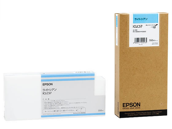 エプソン インクカートリッジ ライトシアン 350ml ICLC57 エプソン ＥＰＳＯＮシアン インクジェットカートリッジ インクカートリッジ トナー｜JET PRICE