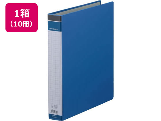 キングジム リングバインダーBF A4タテ 青 10冊 669BF-B Ａ４ 多穴リングファイル 丸型 Ｄ型 リング式ファイル