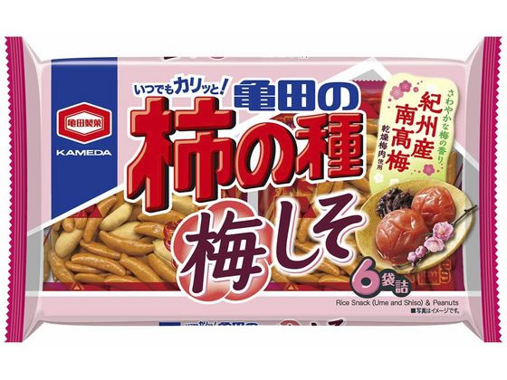 亀田製菓/亀田の柿の種 梅しそ 6袋 182g