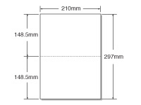 マルチ印刷者帳票 A4 新規まき直し 2面 100枚×20袋 A4HF2-0 ２面印字機 汎用帳票質問用紙 ＯＡ勘定書き 帳票