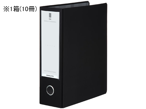 コクヨ 熱電子管整理保存用具NEOS A4タテ とじ厚80粍 黒いこと 10冊 導管整理保存用具 2つ穴整理保存用具 両開き 書きもの整理保存用具 Ａ４ 両開き導管整理保存用具 導管式整理保存用具
